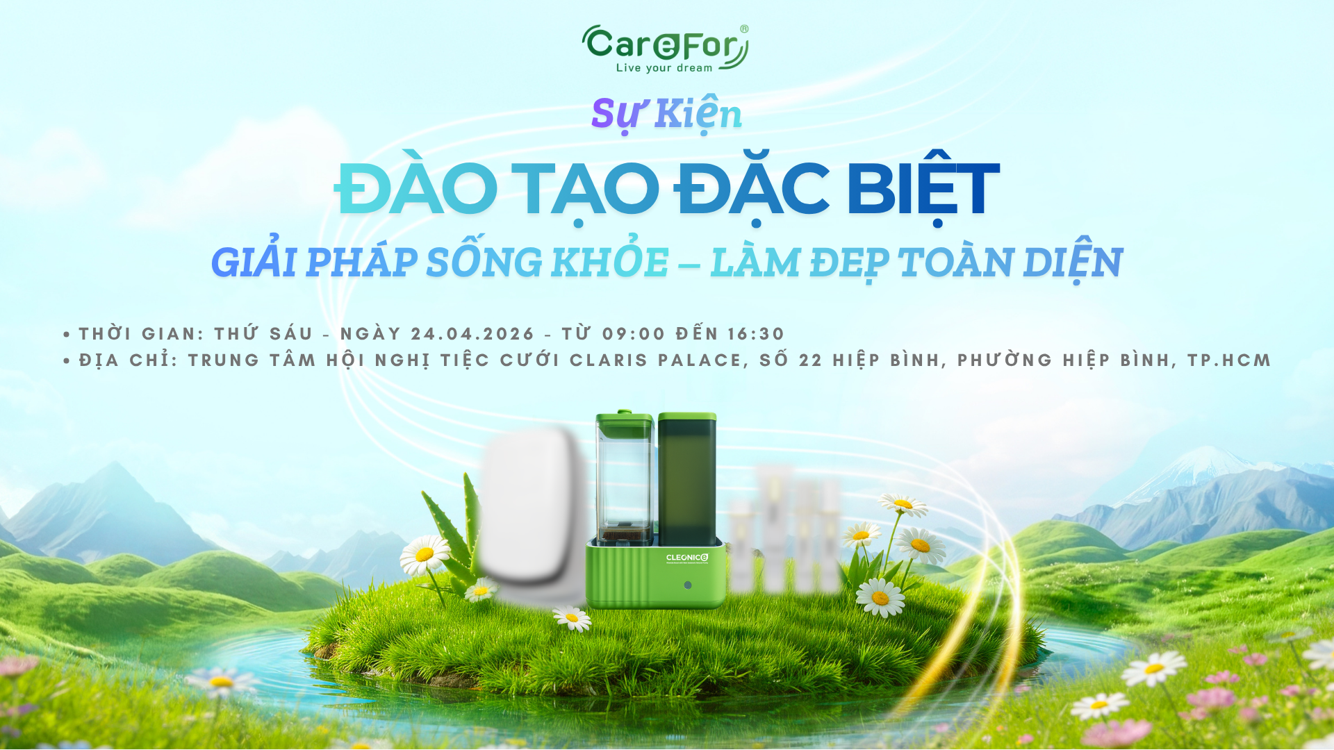 SỰ KIỆN ĐÀO TẠO ĐẶC BIỆT  -  GIẢI PHÁP SỐNG KHỎE – LÀM ĐẸP TOÀN DIỆN 24.04.2026  - HCM